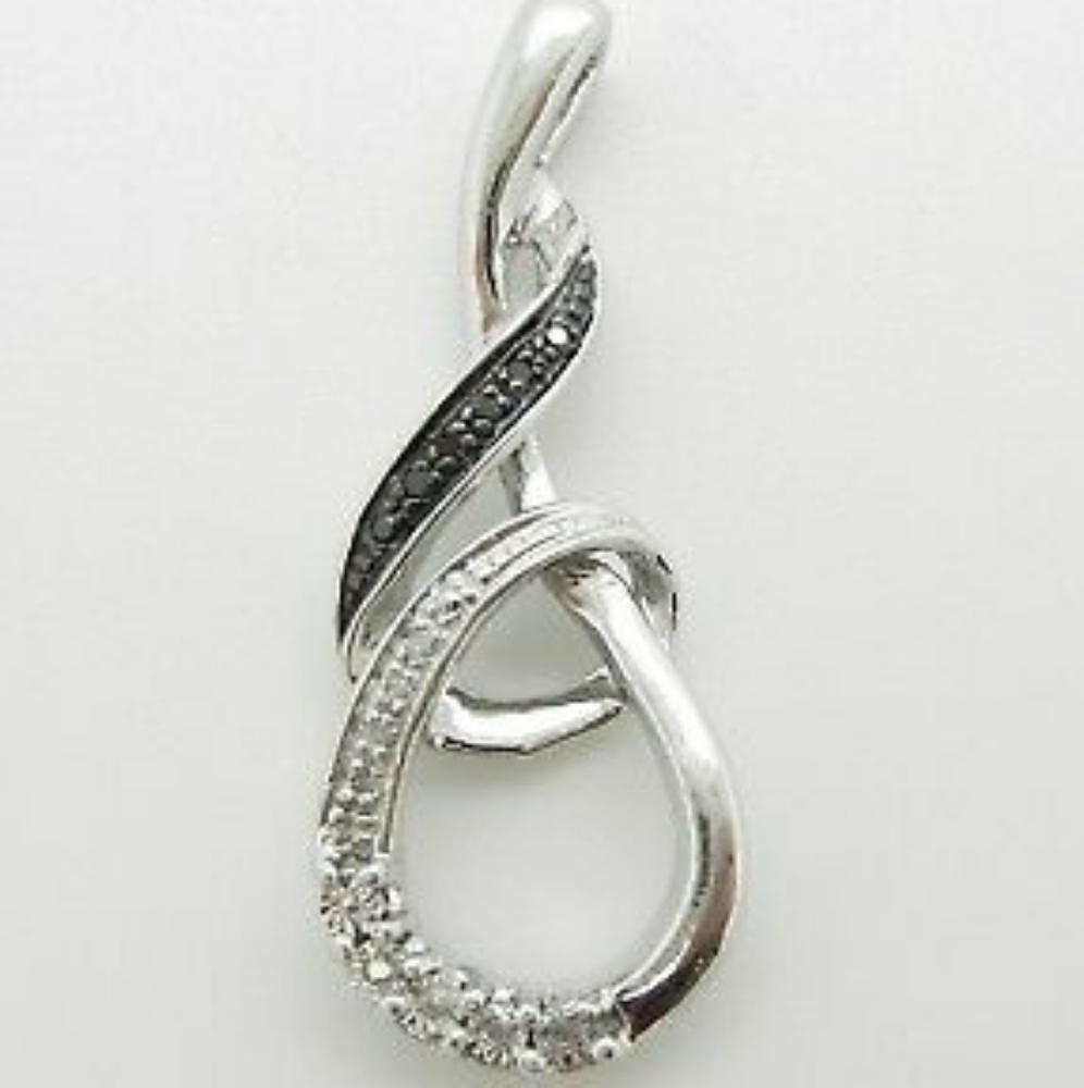 Infinity Twist Tear Drop 18in. Diamond Loop Swirl